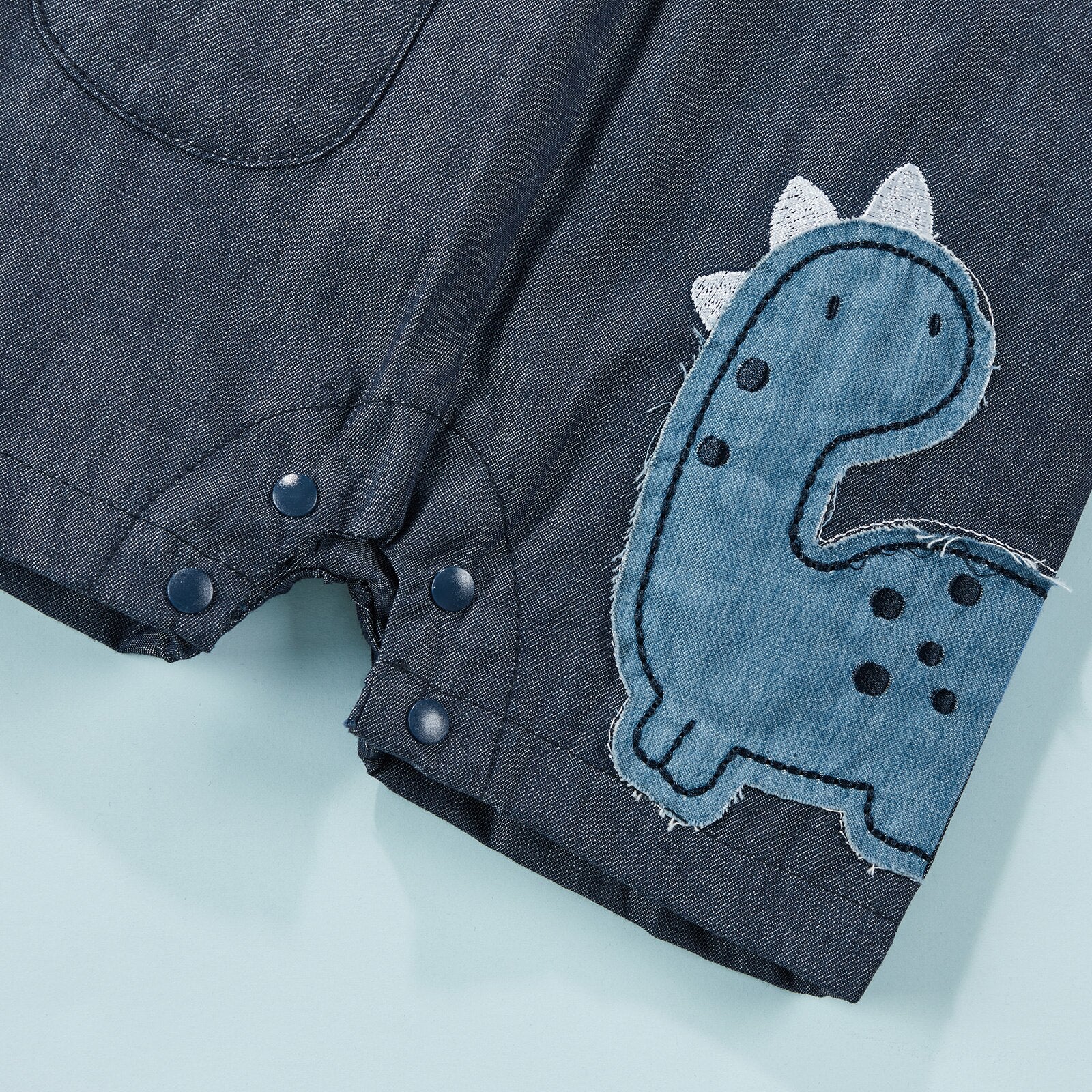 Jardineira Infantil Masculina Dino Aventureiro